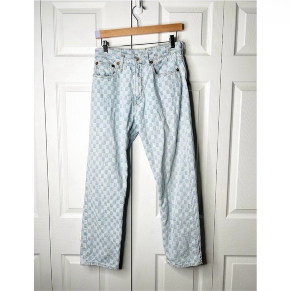 R13 checkerboard jeans size 24 - Picture 5 of 9